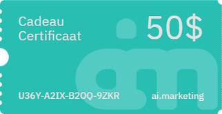 cadeau certificaat van AIM
